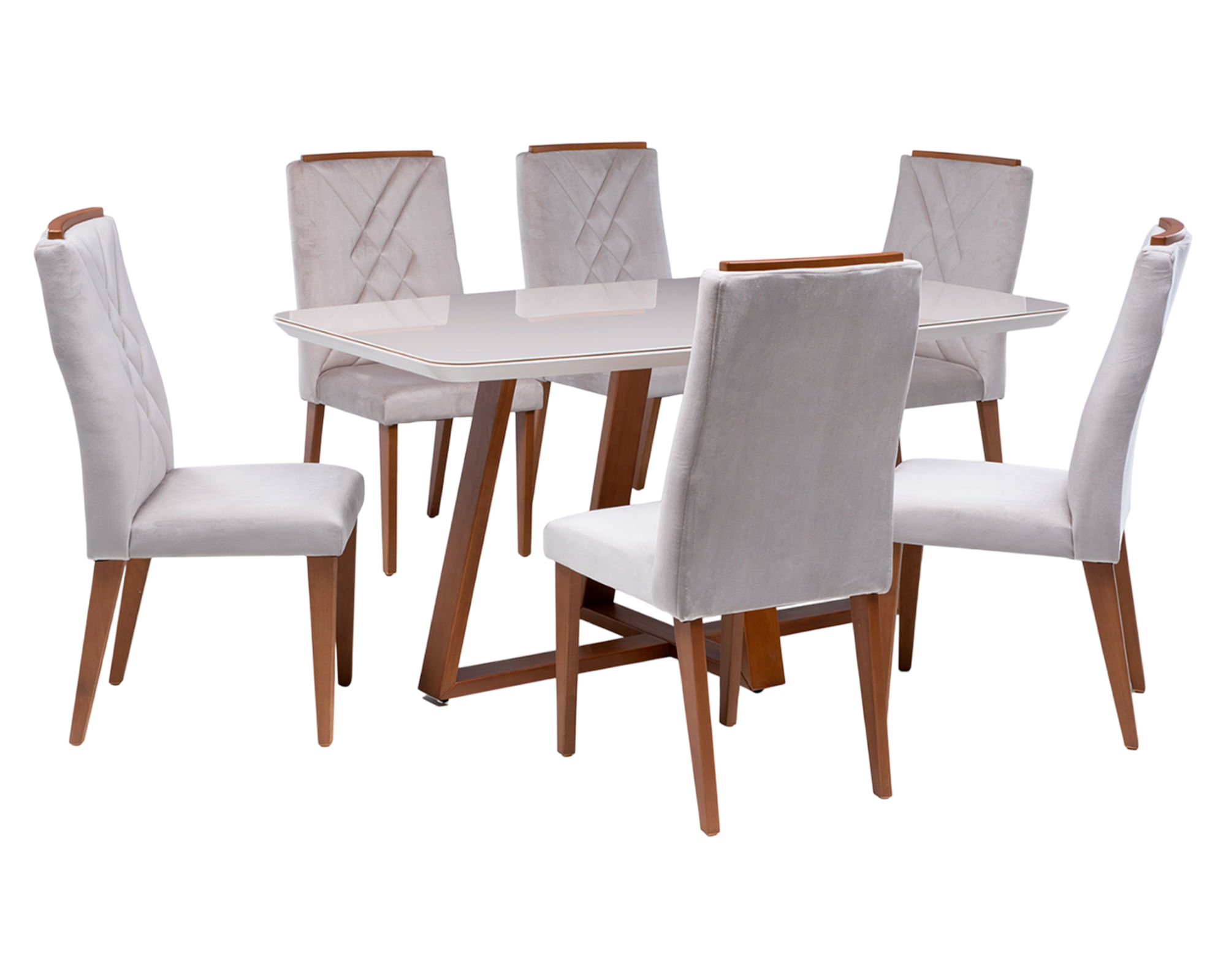 Decocasa Comedor Bennet 6 Sillas Megan 78x160x90 cm