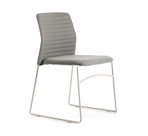 Silla oficina visita Taipei gris/blanco