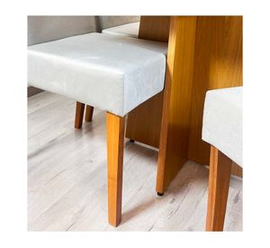 Comedor Annecy 120x80 cm 4 Sillas gris