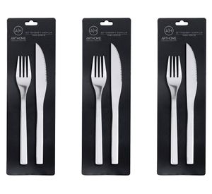 Set cubierto Acero inoxidable 6 Piezas