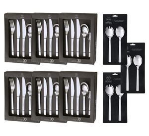 Set cubiertos Acero inoxidable 186 Piezas