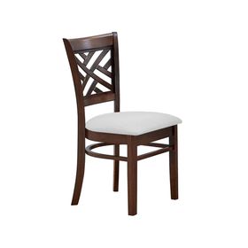 Comedor 4 sillas Amelie café/marfil 74x106x106 cm