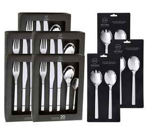 Set cubiertos Acero inoxidable 106 Piezas