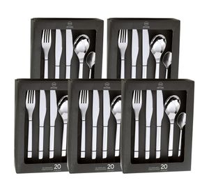 Set cubiertos Acero inoxidable 100 Piezas