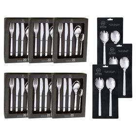 Set cubiertos Acero inoxidable 126 Piezas