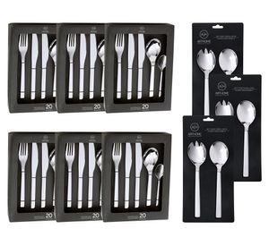 Set cubiertos Acero inoxidable 126 Piezas