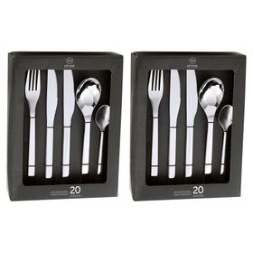 Set cubiertos Acero inoxidable 40 Piezas