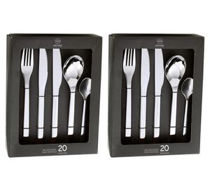 Set cubiertos Acero inoxidable 40 Piezas