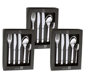 Set cubiertos Acero inoxidable 60 Piezas