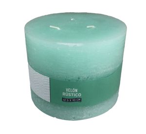 Vela pilar aqua 10x12.5 cm