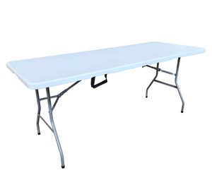 Mesa plegable rectangular 70x180x74 cm