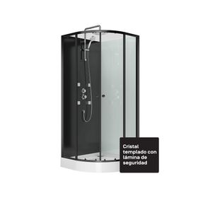 Cabina ducha curva con film 225x90x90 cm