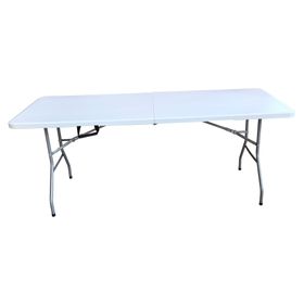 Mesa plegable rectangular 70x180x74 cm
