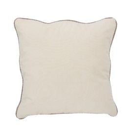 Cojín borde yute natural 45x45 cm