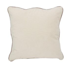 Cojín borde yute natural 45x45 cm