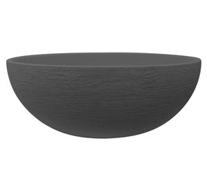 Maceta Europea baja plomo oscuro 20x55x51 cm