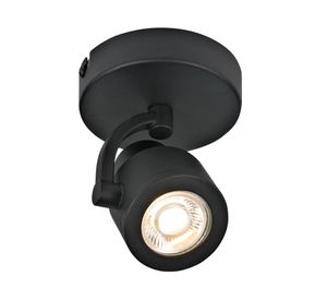 Foco sobrepuesto GU10 1L Komo negro