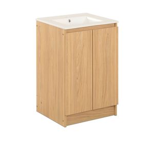 Mueble vanitorio Lisboa zócalo 82x50x46.5 cm olmo