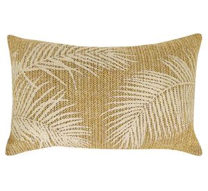 Cojín Nativa hoja poliéster/lino 30x50 cm
