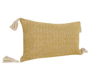 Cojín Nativa fibra poliéster/lino beige 30x50 cm