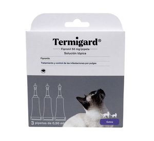 Pipeta tratamiento control infecciones gato 0.50 ml 3 un
