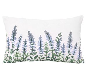 Cojín Toscana Flor lavanda algodón 30x50 cm