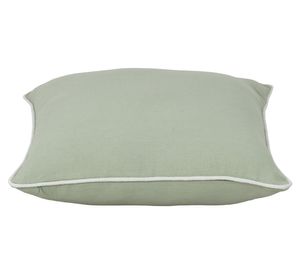 Cojín canvas Toscana algodón verde 45x45 cm