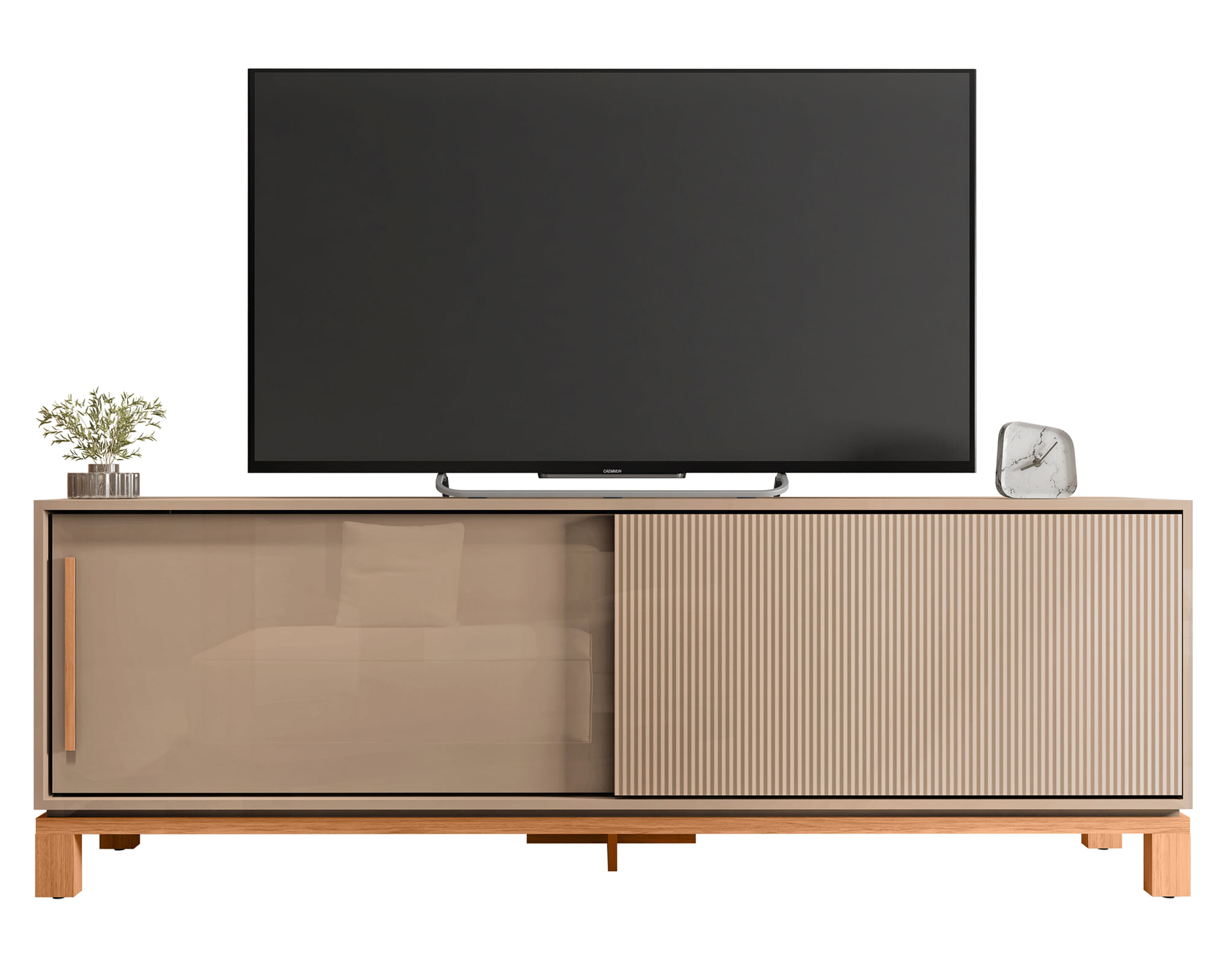 Decocasa Rack TV 55'' Mondrian café