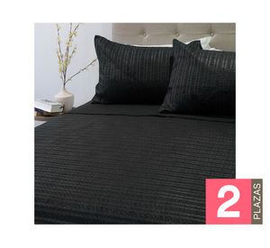 Quilt Boston negro 2 Plazas