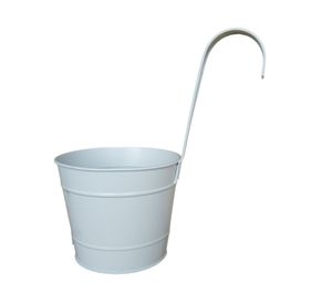 Maceta gancho blanco 15.5 cm