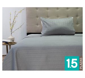 Quilt Boston gris 1.5 Plazas