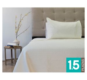 Quilt Boston crudo 1.5 Plazas