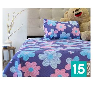 Quilt Origins flores 1.5 Plazas