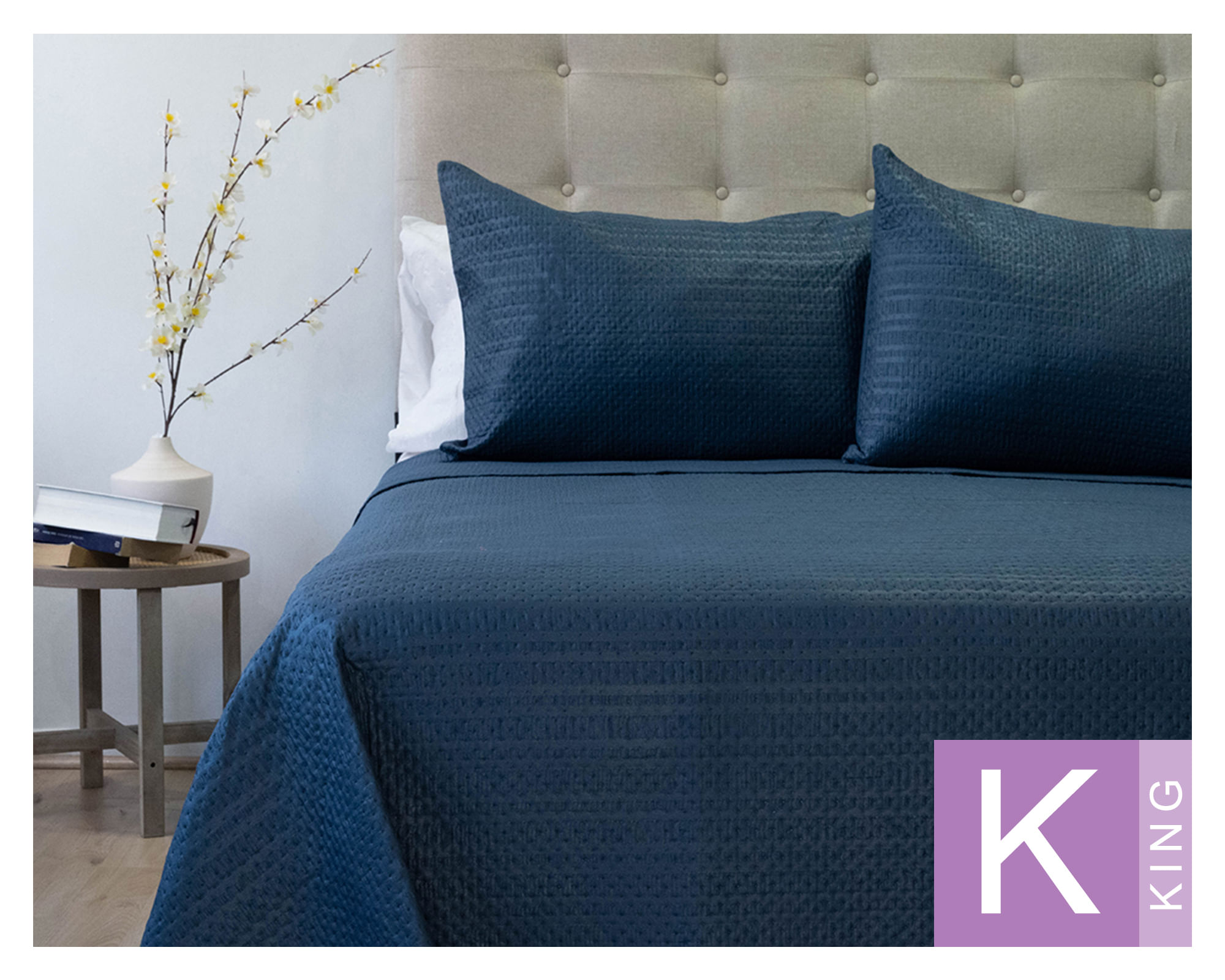 Doral Quilt Boston azul King