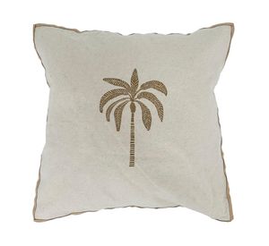 Cojín Palmera Nativa poliéster/lino 50x50 cm