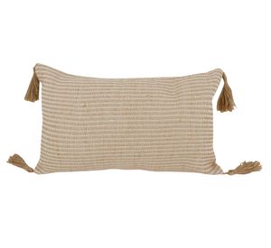 Cojín Natural Artesana poliéster/lino 50x30 cm