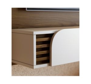 Home aéreo TV 60'' Jurere almendra/Off White