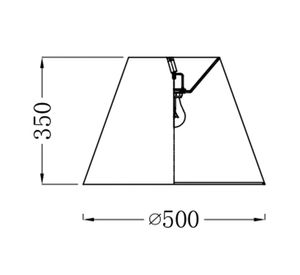 Pantalla para lámpara pie Atenas