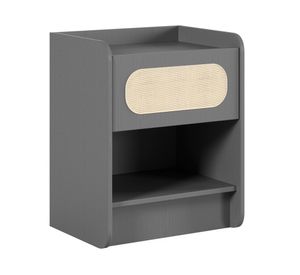 Velador Duna gris 1 cajón