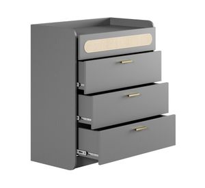 Cómoda Duna gris 4 cajones