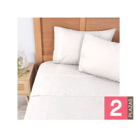 Sábana lisa Perla 2 plazas