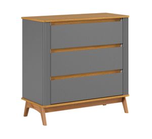 Cómoda Cloe gris 3 cajones