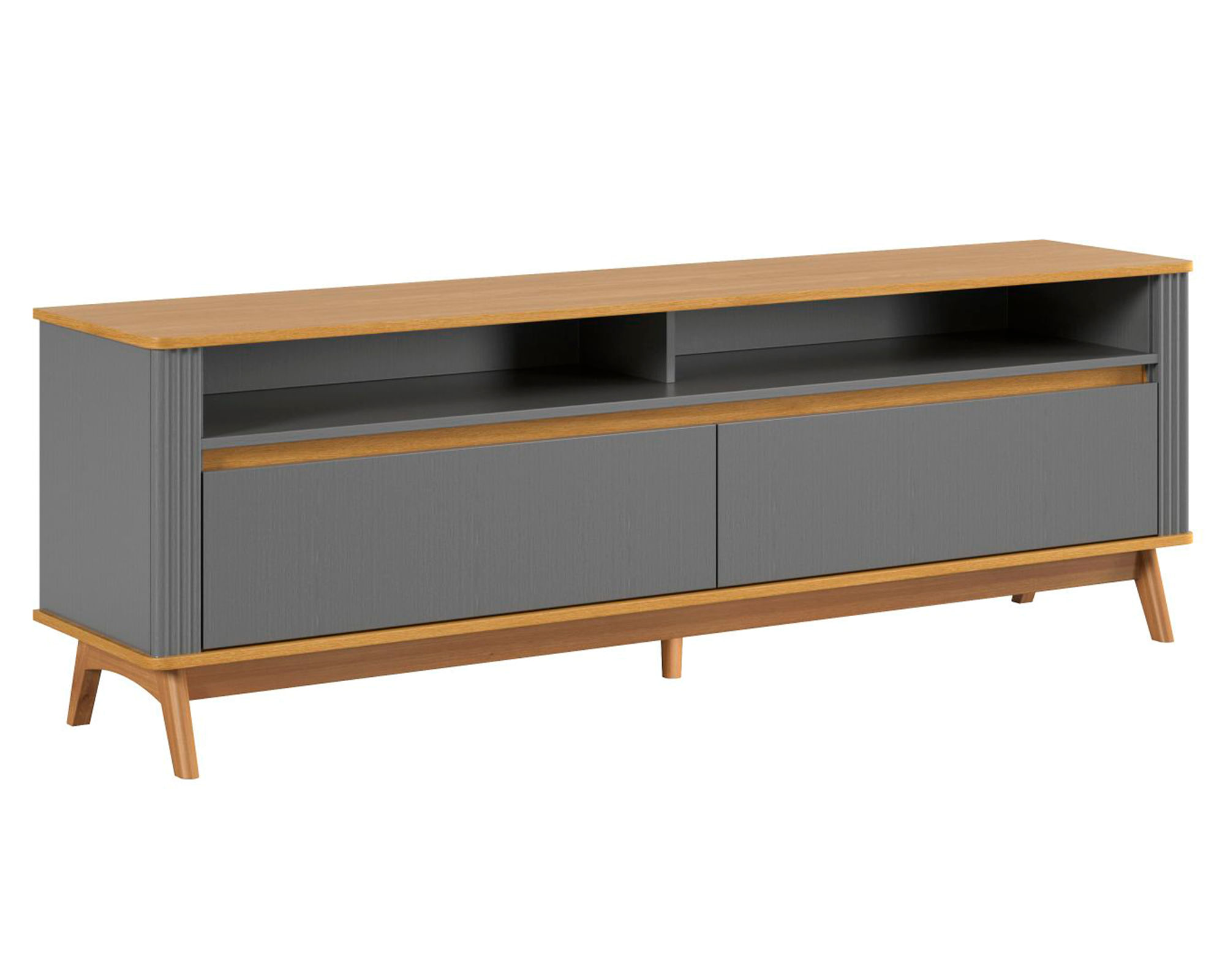Amuv Rack TV Olmo 75'' 2 cajones gris