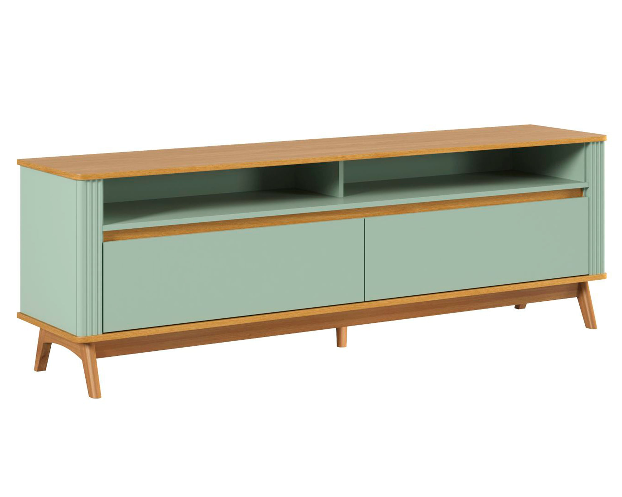 Amuv Rack TV Olmo 75'' 2 cajones verde