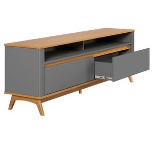 Rack TV Olmo 75'' 2 cajones gris