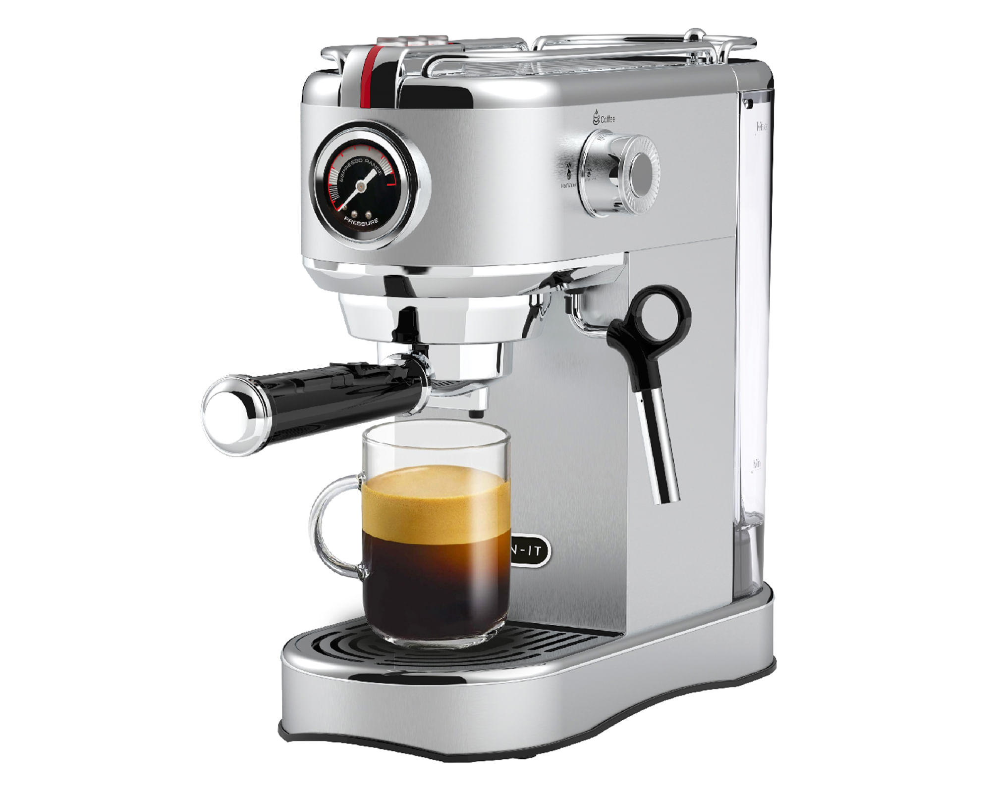 Kitchen-it Cafetera Espresso Bari 5 en 1
