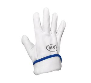 Guante Cabritilla forrado blanco