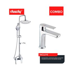 Columna ducha Malmo 130 cm + Monomando lavamanos Upsala