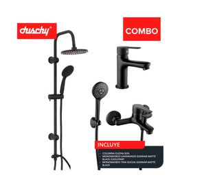 Columna ducha Sun 100 cm + Grifería tina/ducha + Monomando lavamanos Gunnar Mb