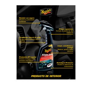 Protector limpiador de molduras 473 ml Natural Shine Meguiar's.